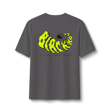 Load image into Gallery viewer, Misfit HarGripLock Skull & Bones Performance Tee — Neon ‘Blackout’ Graphic Back
