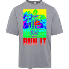 Load image into Gallery viewer, Run It Moisture Wicking and UV Protection Heather Tee
