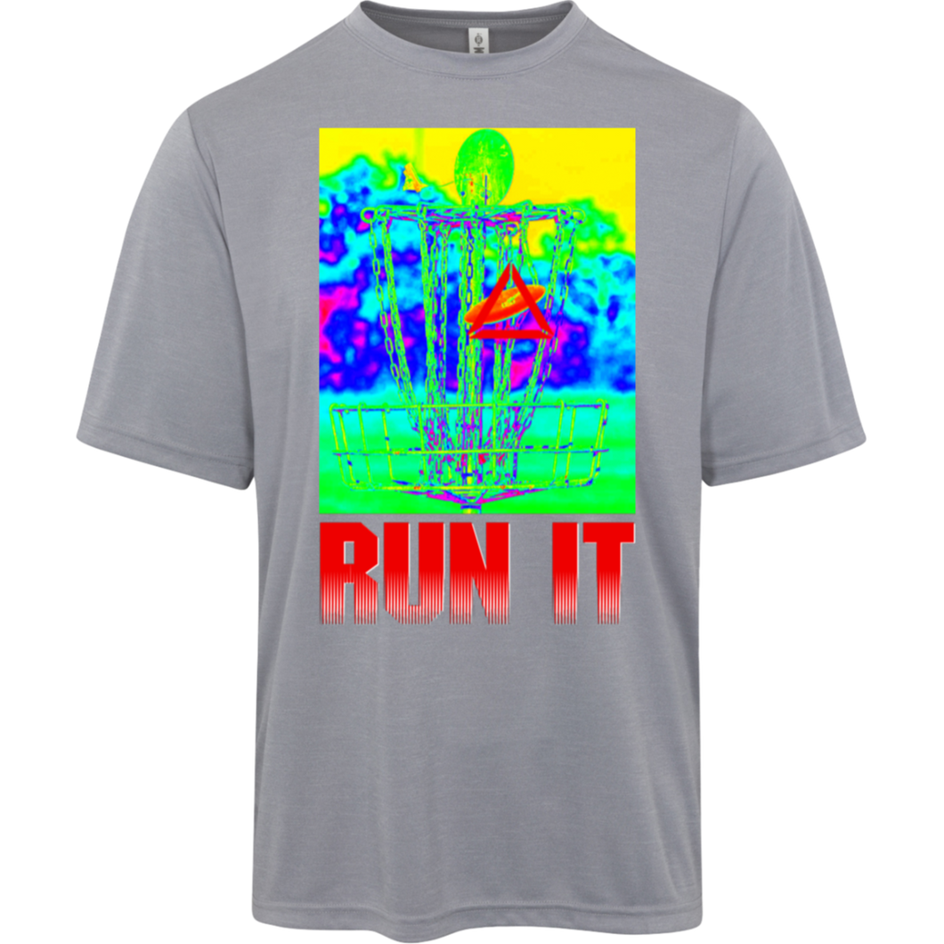 Run It Moisture Wicking and UV Protection Heather Tee